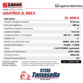 Legatrice elettronica Zanon ZL 600.S