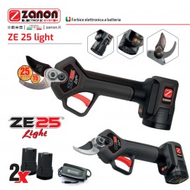 ZANON Forbice potatura elettrica ZE25 LIGHT con 2 batterie incluse