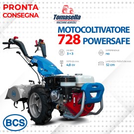 BCS MOTOCOLTIVATORE 728 PowerSafe  Motore Honda GP160V completo di FRESA cm. 52