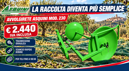 Promo - Avvolgirete per olive Asquini mod.230